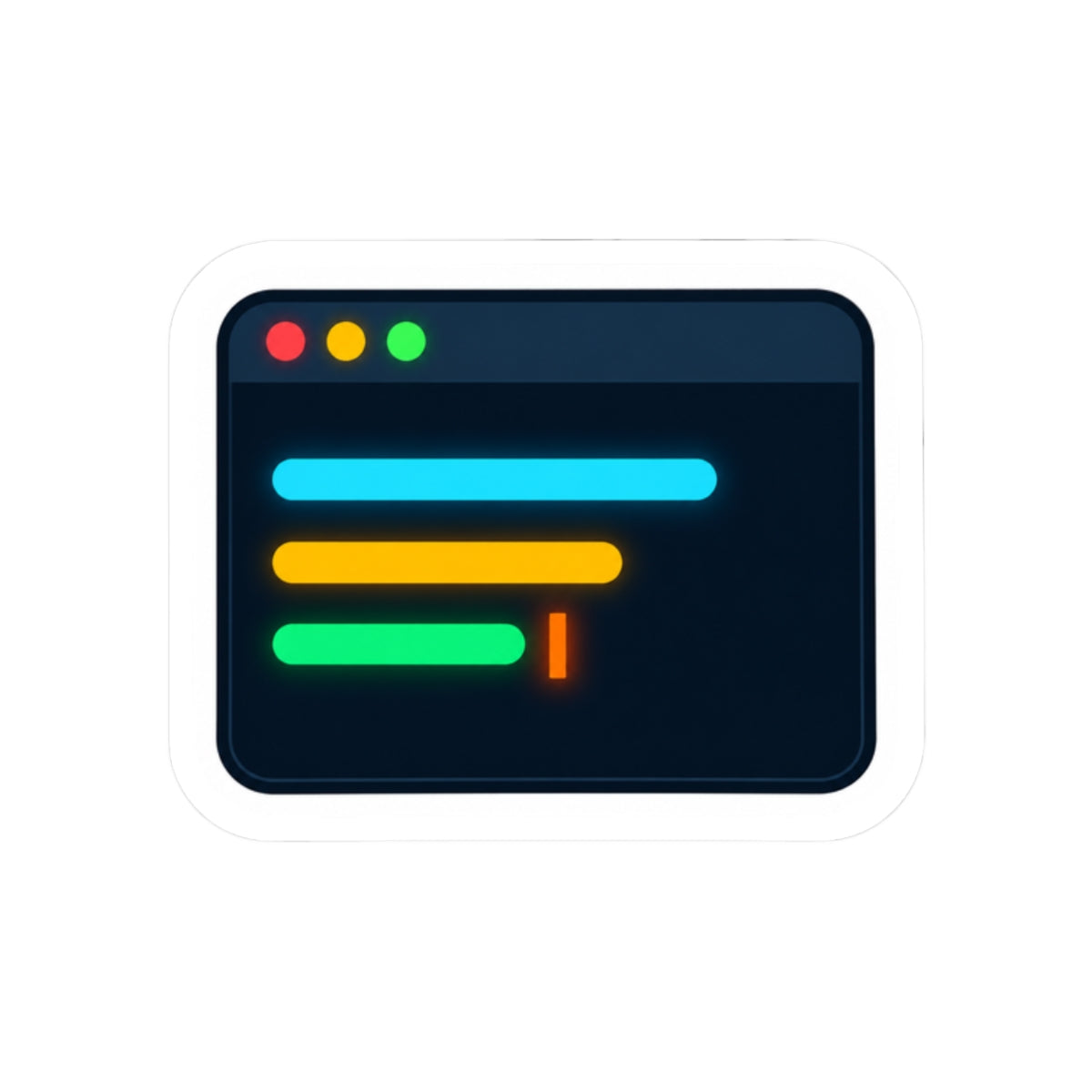 BUILD BREAK SHIP Coding Terminal Sticker | Developer Laptop Decal Printify