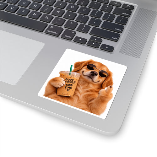 Dog Pointing Middle Finger Sticker