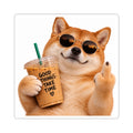 Shiba Inu Pointing Middle Finger Sticker