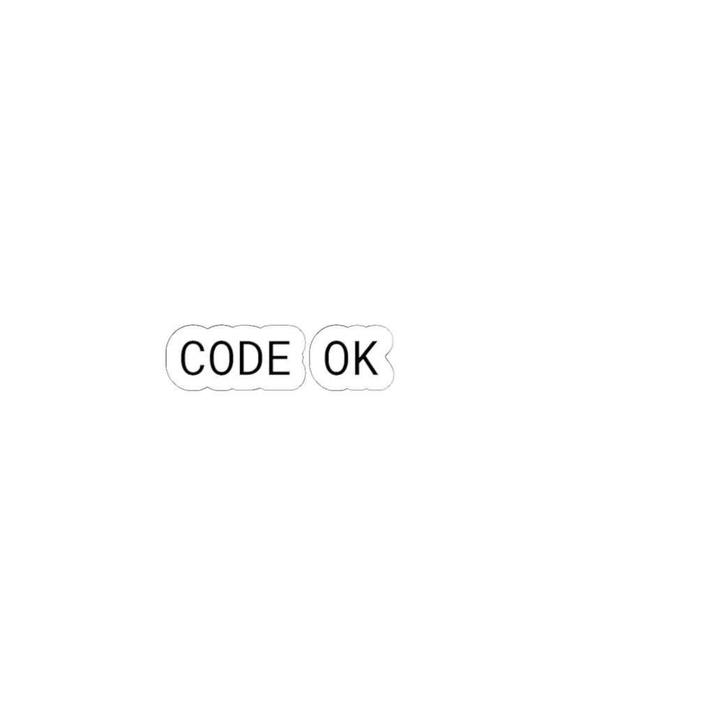 CODE OK | Developer Status Sticker Printify