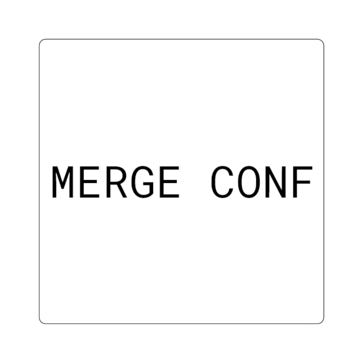 MERGE CONFLICT Square Developer Sticker | Digital Nodal Printify