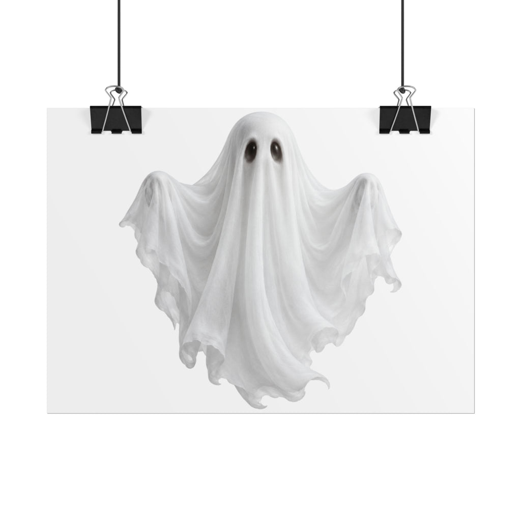 Ghost Rolled Poster – Spooky Halloween Wall Art