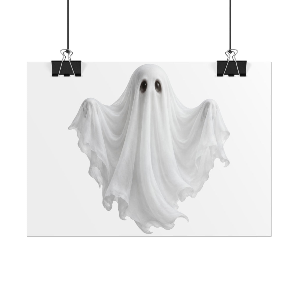 Ghost Rolled Poster – Spooky Halloween Wall Art