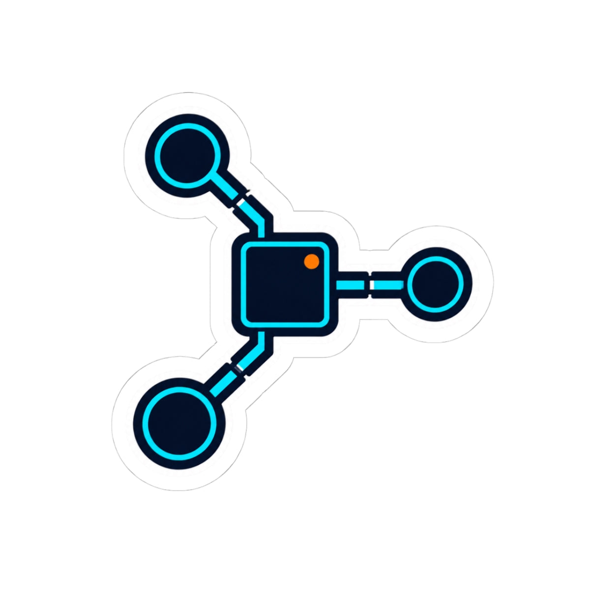 SIGNAL LOST Cyberpunk Network Sticker | Developer Laptop Decal Printify