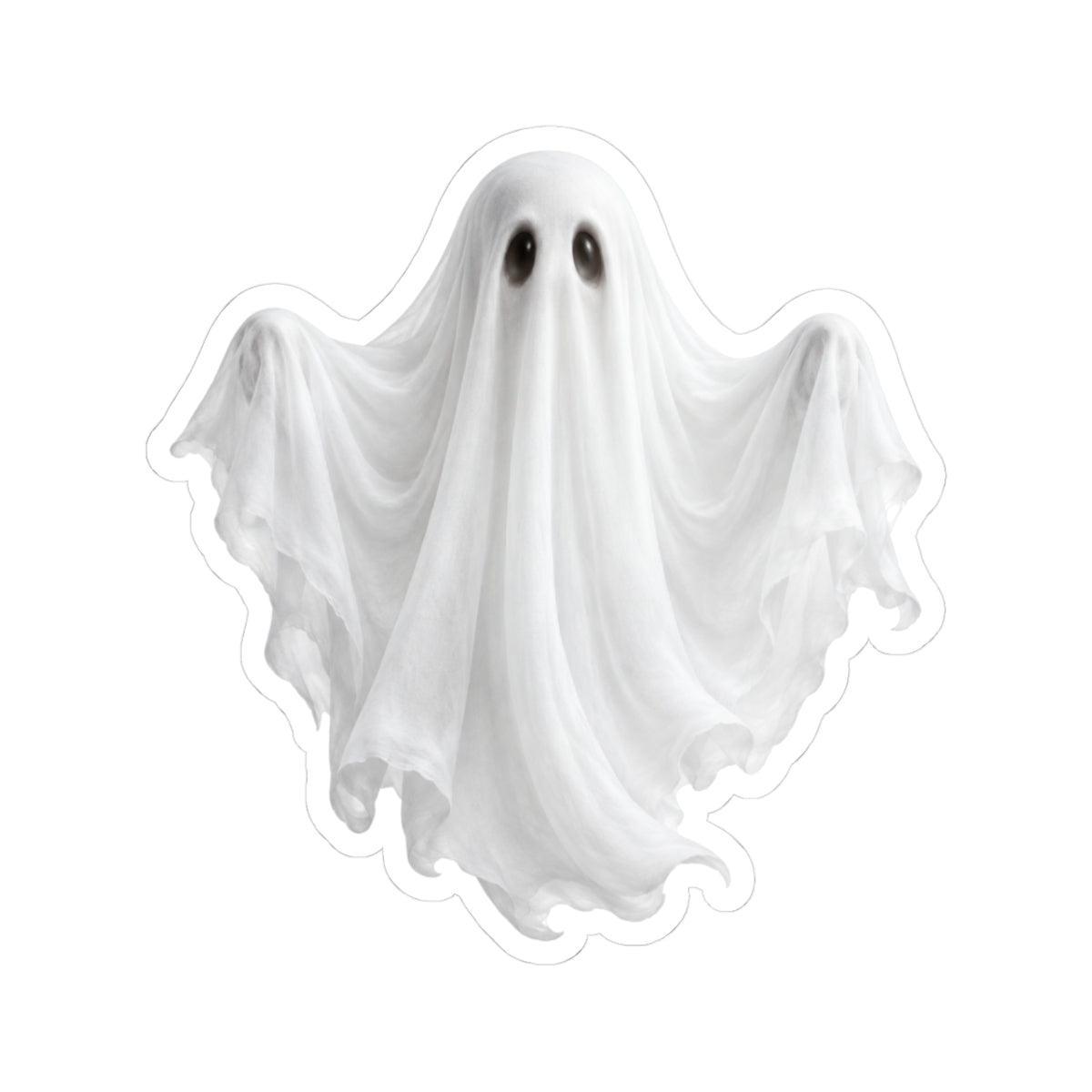Cute Ghost Kiss-Cut Sticker