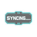 SYNCING...... Cyber Terminal Sticker | Programmer Laptop Decal Printify
