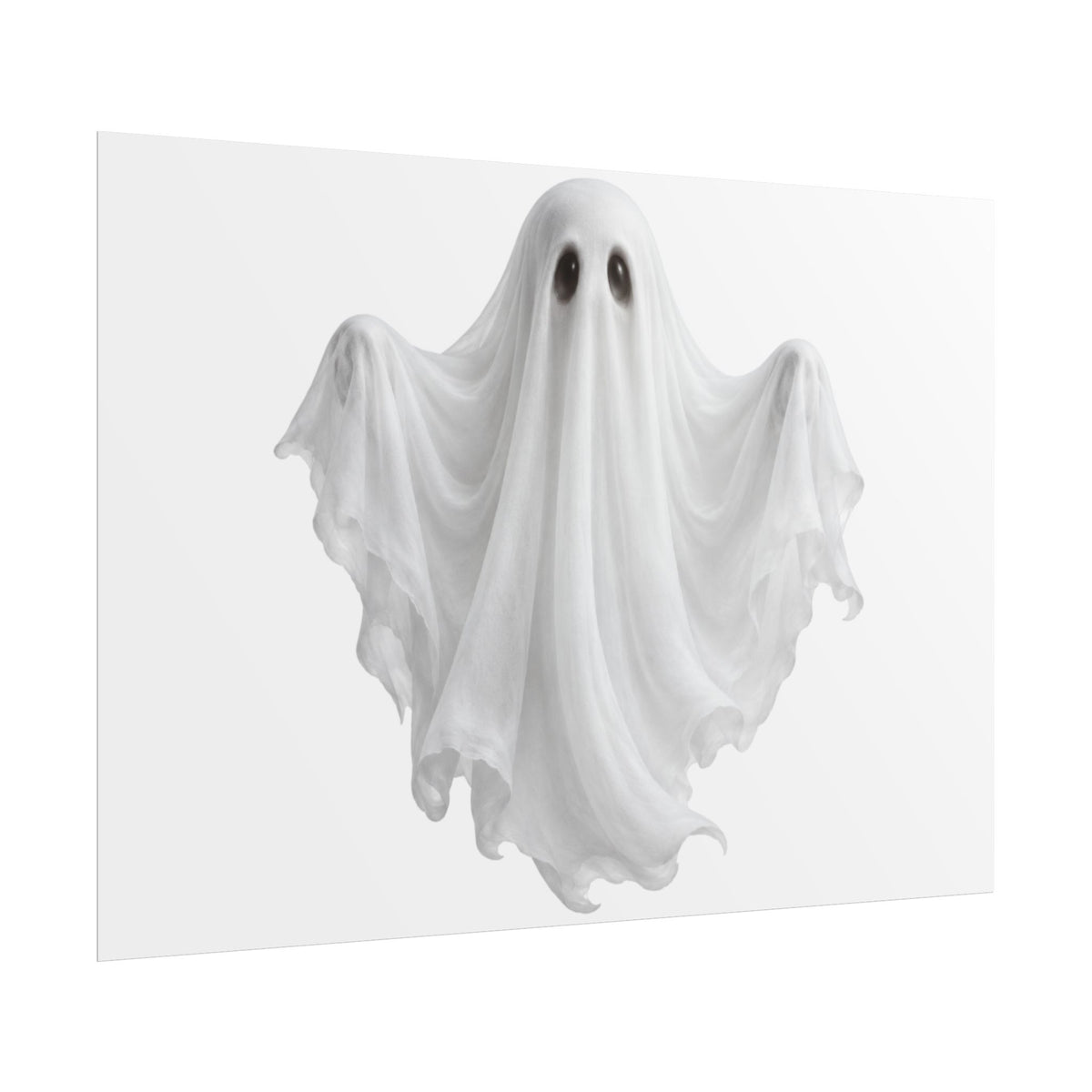 Ghost Rolled Poster – Spooky Halloween Wall Art