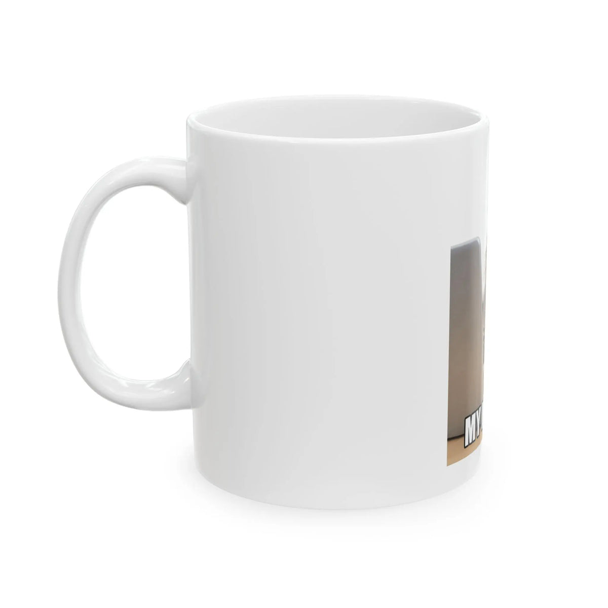 My Brain: Nope Funny Cat Ceramic Mug Printify
