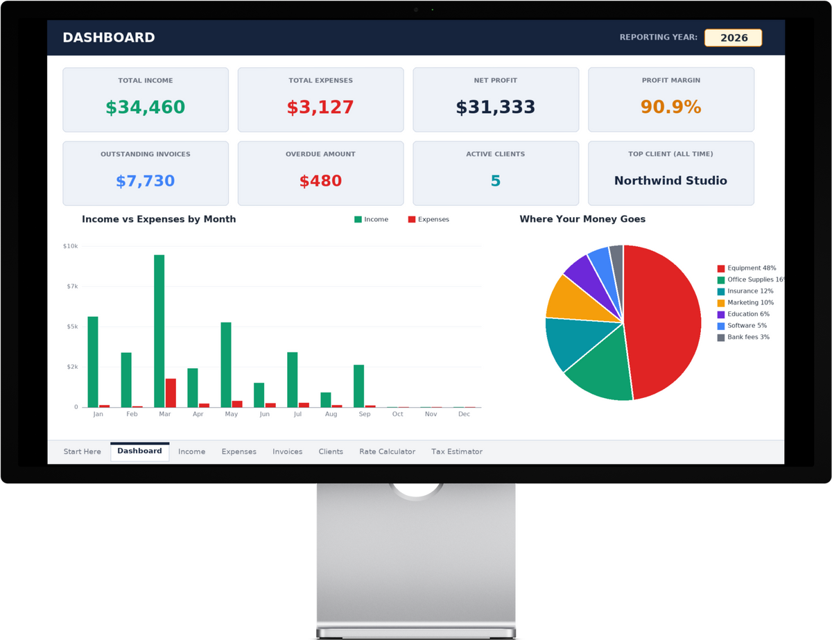Freelancer Business OS — The all-in-one finance, invoicing & client toolkit for freelancers and solopreneurs