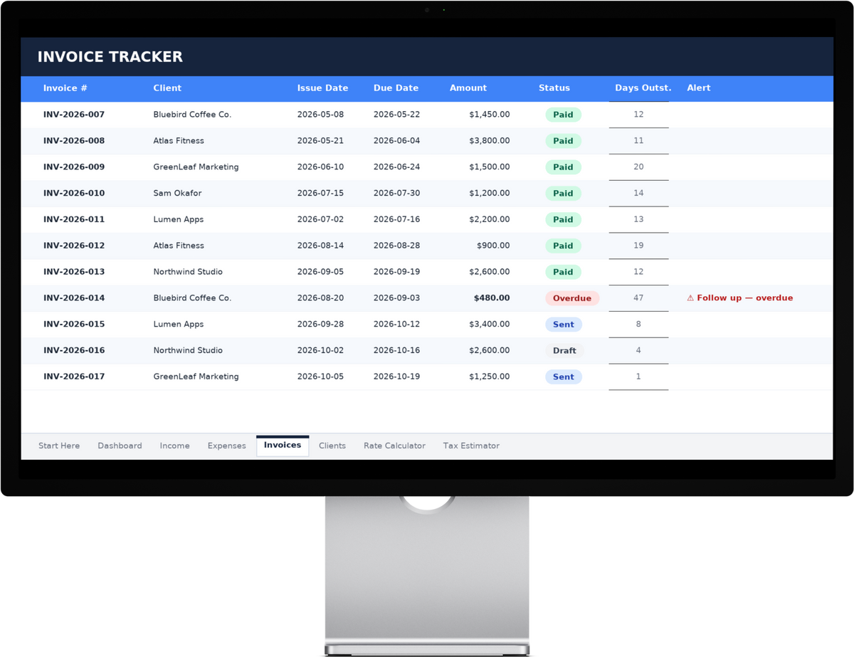 Freelancer Business OS — The all-in-one finance, invoicing & client toolkit for freelancers and solopreneurs