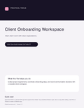 Client Onboarding Workspace
