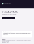 Invoice Draft Builder