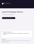 Launch Campaign Planner