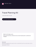 Travel Planning Kit